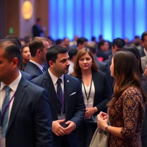 People from diverse backgrounds participating in a global summit.